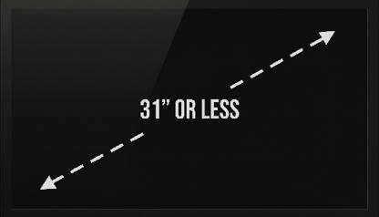 Small TV sizes 31 inches and less