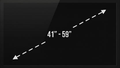 TV sizes 41 - 59 inches
