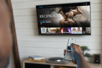 TV wall-mounted in a commercial gym — professional installation for fitness facilities
