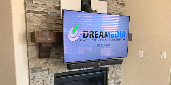 MantelMount Pull-Down TV Installation